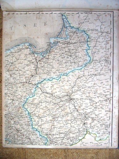 Sohr-Berghaus Hand-Atlas 1855
Post & Reisekarte von Deutschland (NO)