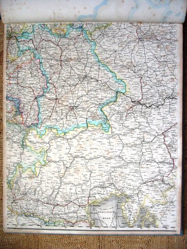 Sohr-Berghaus Hand-Atlas 1855
Post & Reisekarte von Deutschland (S)