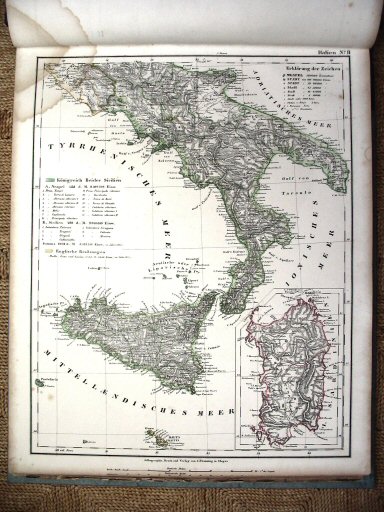 Sohr-Berghaus Hand-Atlas 1855
45. Zuid-Italië / Southern Italy