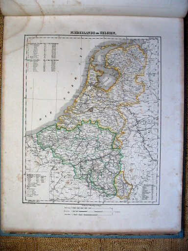 Sohr-Berghaus Hand-Atlas 1855
60. Nederland en België
60. Netherlands and Belgium