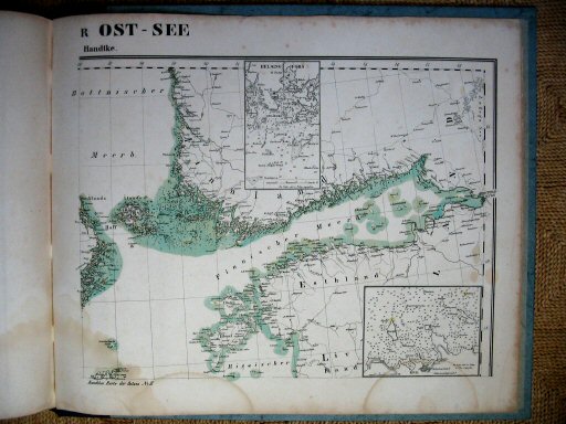 Sohr-Berghaus Hand-Atlas 1855
Oostzee (NO) / Baltic Sea (NE)