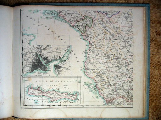 Sohr-Berghaus Hand-Atlas 1855
Europees Turkije (ZW)
Turkey in Europe (SW)