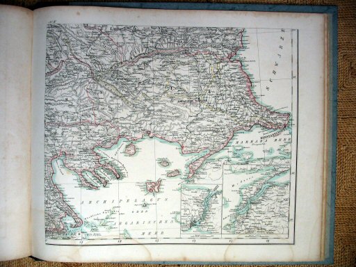 Sohr-Berghaus Hand-Atlas 1855
Europees Turkije (ZO)
Turkey in Europe (SE)