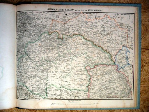 Sohr-Berghaus Hand-Atlas 1855
Galicië, Noord-Hongarije (extra kaart)
Galicia, Northern Hungary (additional map)