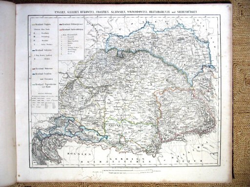 Sohr-Berghaus Hand-Atlas 1861
18. Hongarije / Hungary