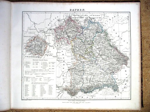 Sohr-Berghaus Hand-Atlas 1861
30. Beieren / Bavaria