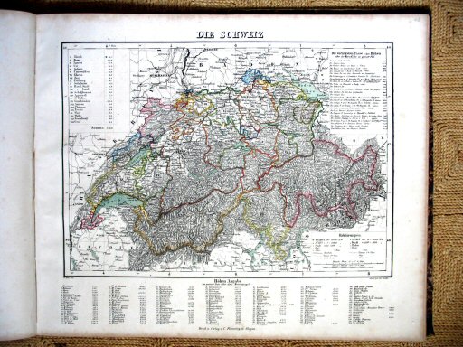 Sohr-Berghaus Hand-Atlas 1861
42. Zwitserland
42. Switzerland