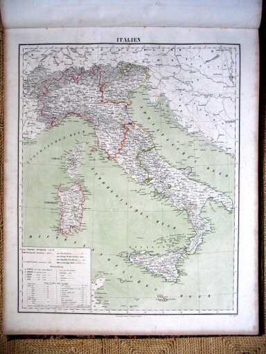 Sohr-Berghaus Hand-Atlas 1861
43. Italië / Italy