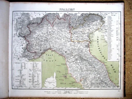 Sohr-Berghaus Hand-Atlas 1861
44. Noord-Italië / Northern Italy