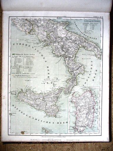 Sohr-Berghaus Hand-Atlas 1861
45. Zuid-Italië / Southern Italy