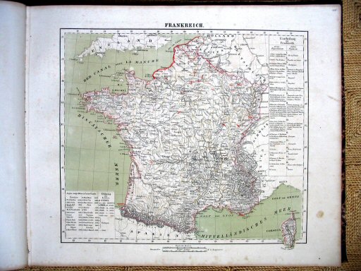 Sohr-Berghaus Hand-Atlas 1861
46. Frankrijk / France