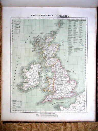 Sohr-Berghaus Hand-Atlas 1861
56. Britse Eilanden / British Isles