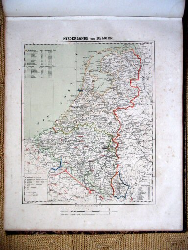 Sohr-Berghaus Hand-Atlas 1861
60. Nederland en België
60. Netherlands and Belgium