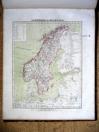Sohr-Berghaus Hand-Atlas 1865
62. Scandinavië / Scandinavia