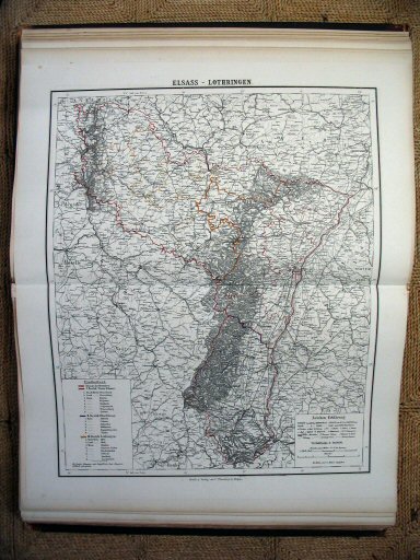 Sohr-Berghaus Hand-Atlas 1874 (100)
22. Elzas-Lotharingen
22. Alsace-Lorraine