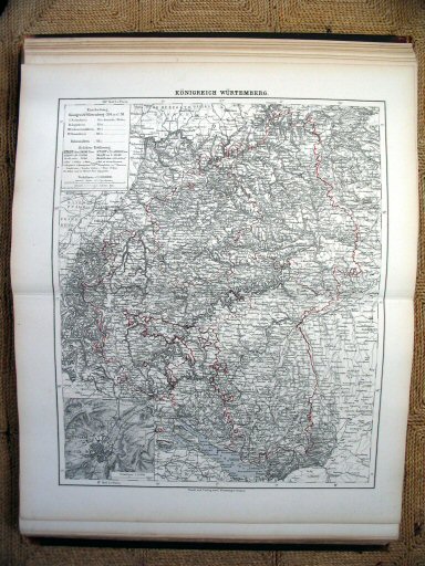 Sohr-Berghaus Hand-Atlas 1874 (100)
24. Württemberg / Wurtemberg