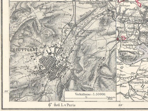 Sohr-Berghaus Hand-Atlas 1874 (100)
24a. Stuttgart