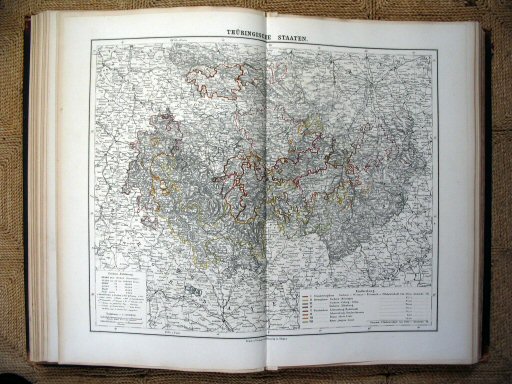Sohr-Berghaus Hand-Atlas 1874 (100)
27. Thüringen / Thuringian States