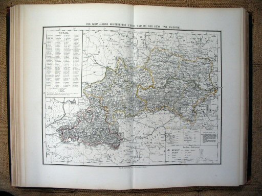 Sohr-Berghaus Hand-Atlas 1874 (100)
31. Midden-Oostenrijk
31. Central Austria