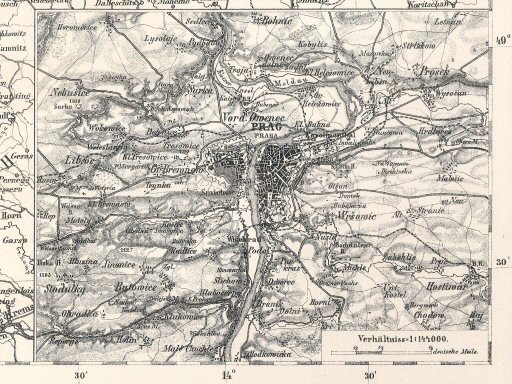 Sohr-Berghaus Hand-Atlas 1874 (100)
32a. Praag / Prague