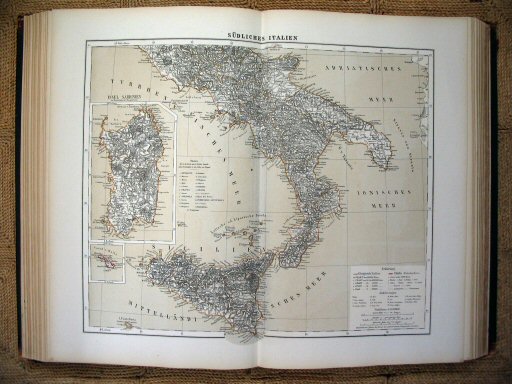 Sohr-Berghaus Hand-Atlas 1874 (100)
44. Zuid-Italië / Southern Italy