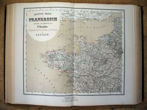 Sohr-Berghaus Hand-Atlas 1874 (100)
47. Frankrijk (NW) / France (NW)