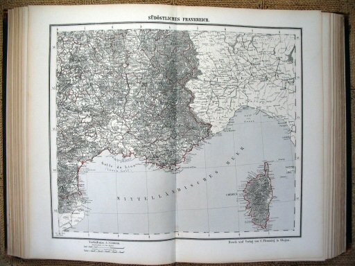 Sohr-Berghaus Hand-Atlas 1874 (100)
48. Frankrijk (ZO) / France (SE)