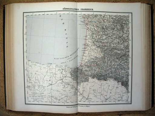 Sohr-Berghaus Hand-Atlas 1874 (100)
49. Frankrijk (ZW) / France (SW)