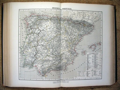 Sohr-Berghaus Hand-Atlas 1874 (100)
50. Spanje, Portugal / Spain, Portugal
