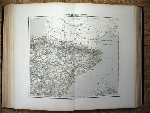 Sohr-Berghaus Hand-Atlas 1874 (100)
51. Spanje, Portugal (NO) / Spain, Portugal (NE)