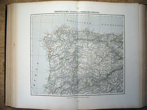 Sohr-Berghaus Hand-Atlas 1874 (100)
53. Spanje, Portugal (NW) / Spain, Portugal (NW)