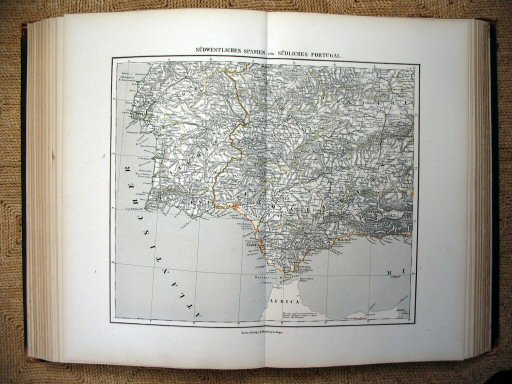 Sohr-Berghaus Hand-Atlas 1874 (100)
54. Spanje, Portugal (ZW) / Spain, Portugal (SW)