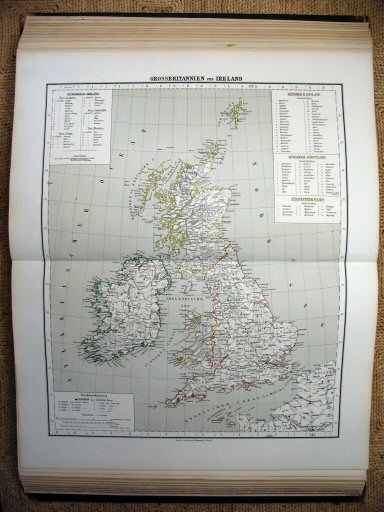 Sohr-Berghaus Hand-Atlas 1874 (100)
55. Britse Eilanden / British Isles