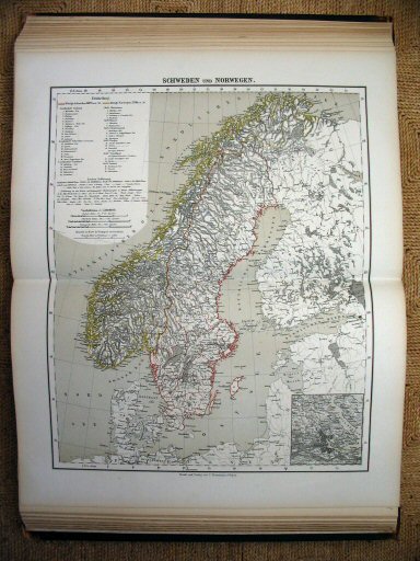 Sohr-Berghaus Hand-Atlas 1874 (100)
62. Noorwegen en Zweden
62. Norway and Sweden
