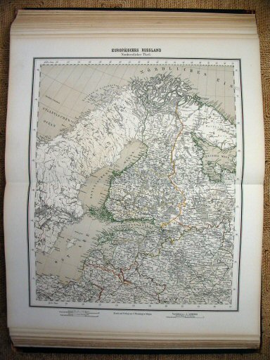 Sohr-Berghaus Hand-Atlas 1874 (100)
65. Rusland (NW) / Russia (NW)