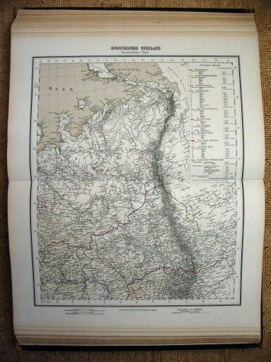Sohr-Berghaus Hand-Atlas 1874 (100)
66. Rusland (NO) / Russia (NE)