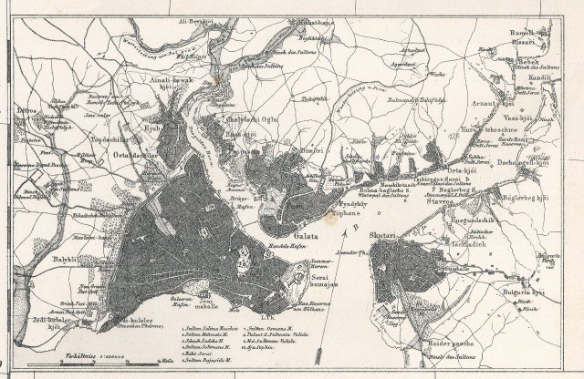 Sohr-Berghaus Hand-Atlas 1874 (100)
72a. Konstantinopel / Constantinople (İstanbul)