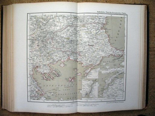 Sohr-Berghaus Hand-Atlas 1874 (100)
73. Europees Turkije (ZO) / Turkey in Europe (SE)