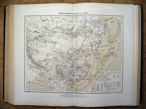 Sohr-Berghaus Hand-Atlas 1874 (100)
82. China, Korea, Japan