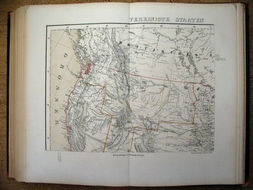 Sohr-Berghaus Hand-Atlas 1874 (100)
92. Verenigde Staten (NW) / United States (NW)