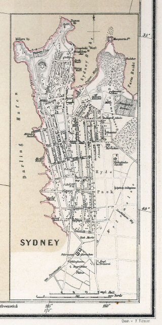 Sohr-Berghaus Hand-Atlas 1874 (100)
100b. Sydney
