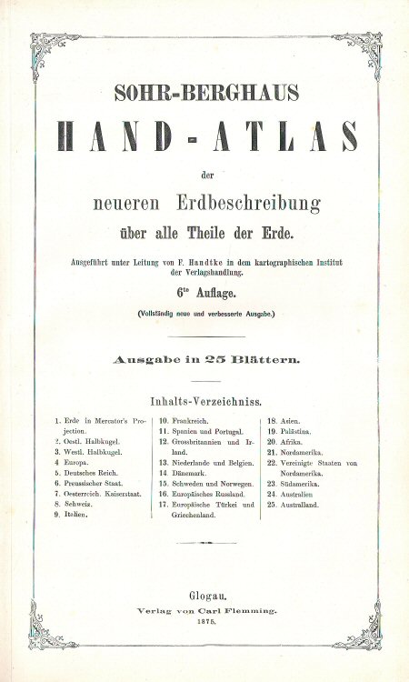 Sohr-Berghaus Hand-Atlas 1875 (25)
Titel, inhoud / Title, contents