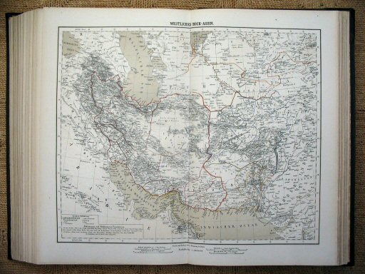 Sohr-Berghaus Hand-Atlas 1883 (100)
78. Perzië, Afghanistan / Persia, Afghanistan