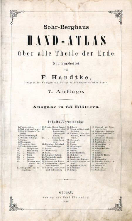 Sohr-Berghaus Hand-Atlas 1879 (65)
Titelpagina / Title page