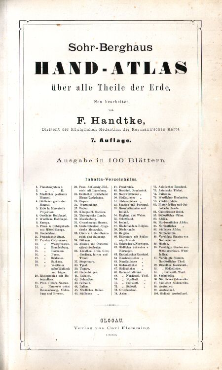 Sohr-Berghaus Hand-Atlas 1883 (100)
Titelpagina / Title page