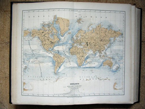 Sohr-Berghaus Hand-Atlas 1883 (100)
5. Wereldkaart / World map