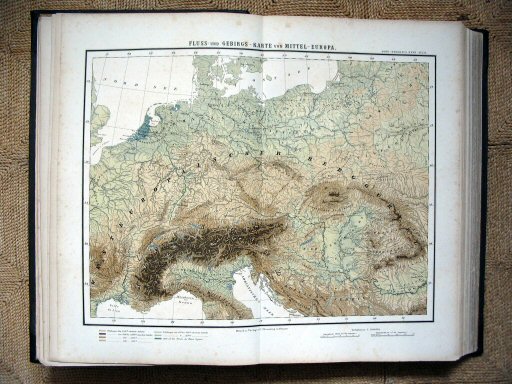 Sohr-Berghaus Hand-Atlas 1883 (100)
9. Fluss- und Gebirgs-Karte von Mittel-Europa