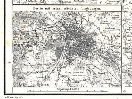 Sohr-Berghaus Hand-Atlas 1883 (100)
14a. Berlin mit seinen nächsten Umgebungen