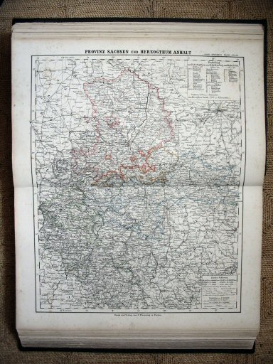 Sohr-Berghaus Hand-Atlas 1883 (100)
18. Provincie Saksen / Province of Saxony
