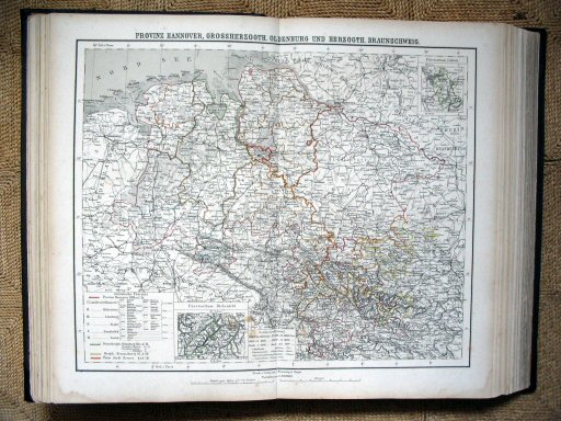 Sohr-Berghaus Hand-Atlas 1883 (100)
22. Provinz Hannover, Grossherzogth. Oldenburg und Herzogth. Braunschweig